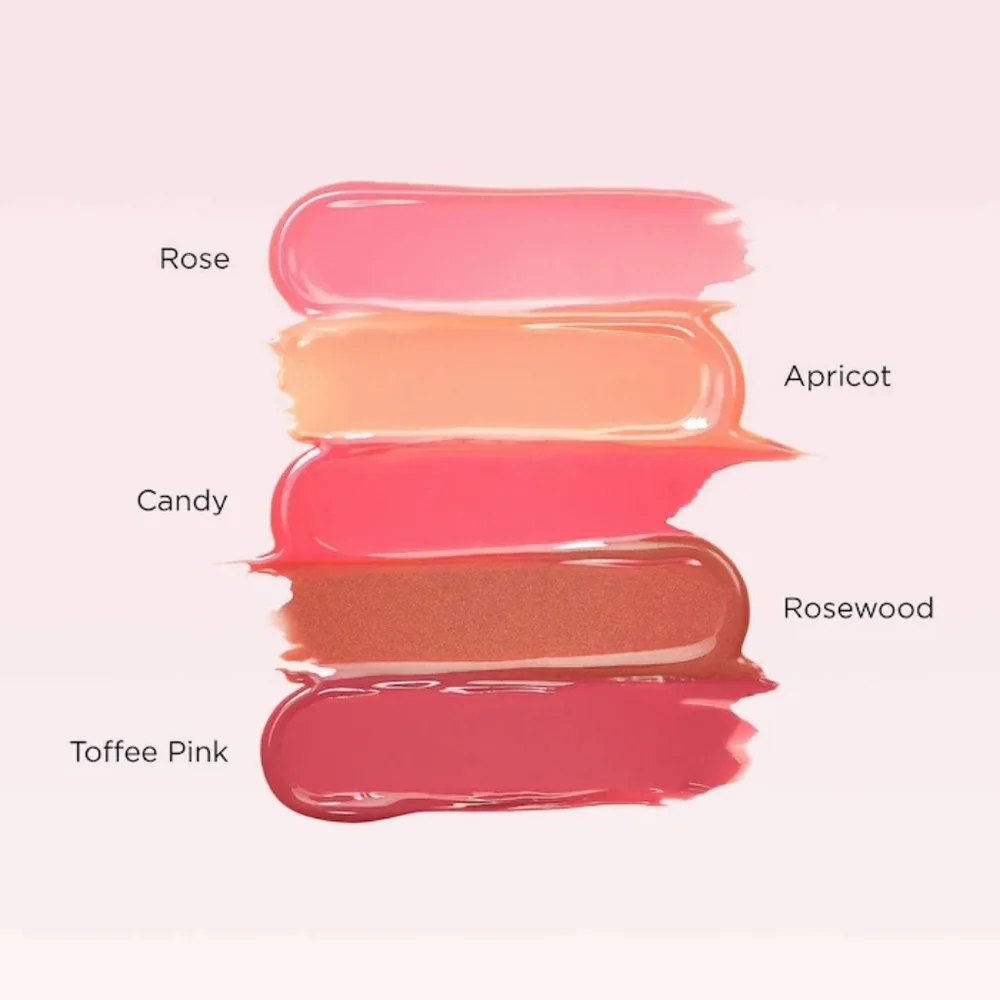 New In Box Clarins Lip Perfector Shea 01 Rose Shimmer Soft Cool Pink Travel 5 ml